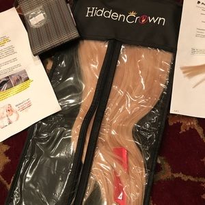 Hidden Crown Halo Hair extensions.